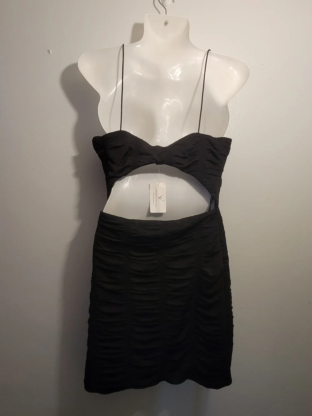 Windsor Black Ruched Bodycon Dress
